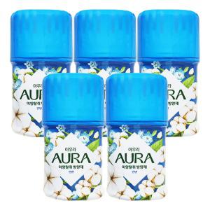 엘지 아우라 에코 미향 탈취 방향제 린넨향 400mL x 5개