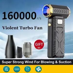 송풍기 전동 무선  160000RPM 초강력 팬 에어 블로워 진공 흡입 2in1 먼지 청소기 브러시리스 터보 강풍