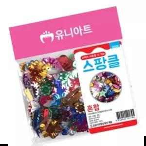 부자재 혼합 스팽글 머리핀재료 슬라임재료 30g