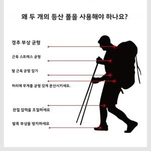 알루미늄 합금 트레킹 폴 초경량 조절 가능 미끄럼 방지 노르딕 워킹 스틱 성인 하이킹 지팡이 텔레스코픽