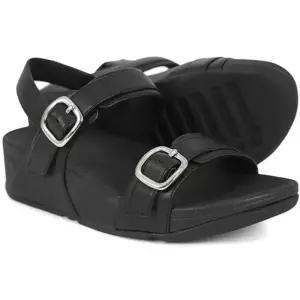 핏플랍 fitflop 정품 여성 루루 어드저스터블 레더 올 블랙 백 스트랩 샌들 (ES6-090)