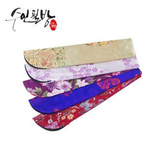 수인필방 고급 비단 부채집(23cm)-부채주머니,보관집