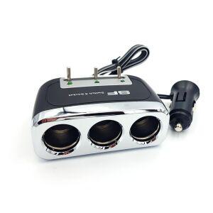 3구 스위치 차량용 멀티시가 소켓 시거잭 아답터 포트 자동차 어댑터 하이패스 잭 24V 커넥터 12볼트 시거