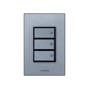 나노 아트2 3구 스위치 (펄그레이)