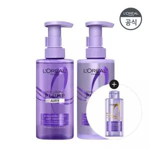 [수분볼륨UP] 로레알파리 히알루론산 컨디셔닝 헤어팩 440ml+두피 샴푸 440ml [증정]HA 샴푸 80ml