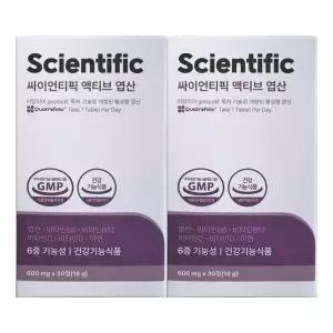 싸이언티픽 액티브 엽산 600mg x 30캡슐 2개 / 써클