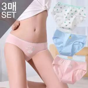 [서울양말]삼각팬티 3종세트 면 스판 미디 주니어 학생 요일팬티 FWP606_P319076554