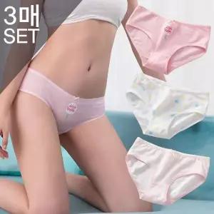 [서울양말]3종세트 면스판 밴딩 미디 삼각팬티 주니어 학생 요일팬티 FWP608_P319130480