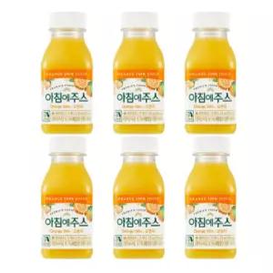 사무실음료 아침에주스 아이음료 오렌지 210ml 24입 오렌지 아침에주스