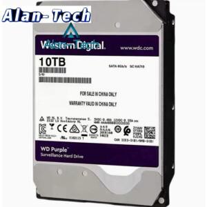 W-D 퍼플 감시 HDD PURX 내장 하드 드라이브 클래스 SATA 6 Gb/s 7200rpm 256M 10TB 3.5 인치