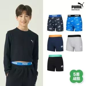 푸마 [최초가27 900]남아 액티브 코튼 폴리 밴드 드로즈 5종 세트