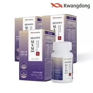 광동 365케어 MSM 2000 1020mg 3박스 180정22586446588471
