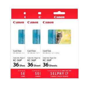 캐논 KC-36IP 카드형 인화지 36매 x 3팩 (108매) CP1300 CP1500용 ok