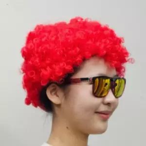 폭탄머리가발 인생사진 네컷 폭탄 뽀글머리 가발 레드/파마/컬러/이벤트/행사용/삐에로/파티/가정용/분장