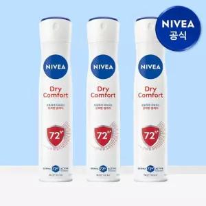 니베아 데오드란트 스프레이 드라이콤포트 200ml 3개