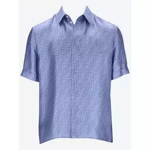라프리마 펜디 FF 실크 반팔 셔츠 FS0795 AKEE F1LU1