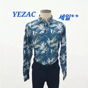 [예작]코튼 린넨혼방 야자수잎 프린트 트로피컬 슬림핏 긴팔남방 YJ3SUA5820NY