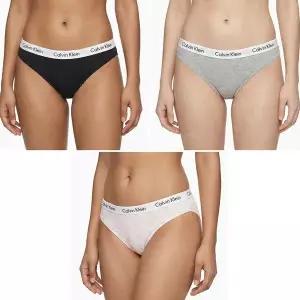 [Calvin Klein]캘빈클라인 CK 언더웨어 캐러셀 코튼 비키니 여성 삼각팬티 속옷 3팩 세트 QP1258O-035