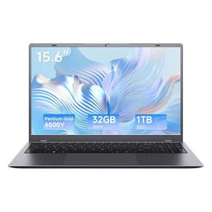 EVOBUC 노트북, 32GB RAM 1TB SSD 6500Y 프로세서(비트 N5095, 최대 3.4GHz), 15.6인치 FHD IPS 디스플레이, 타입-C, HDMI, WiFi 5, BT 5.2, 학생, 비즈니스, 여행용 노트북
