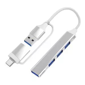 비즈 멀티 USB 허브 C타입 젠더 4포트 확장형 (BZ-C4U)/포트/확장/USB4/확장기/연결/무전원/노트북/포터