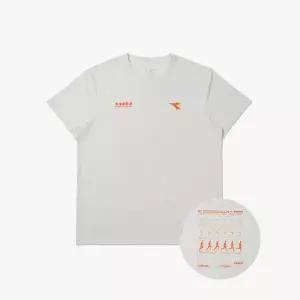 디아도라 러닝 그래픽 반팔 티셔츠 GREY D5221RRS19GRL 170072