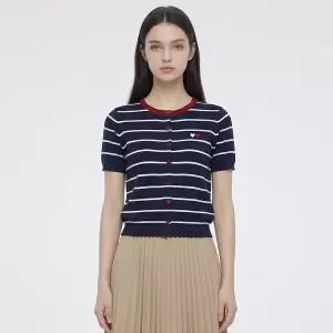 [카라] KARRA 더블하트반팔가디건_A6M0059