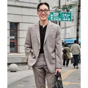 [하프클럽/에스티코]TW 솔리드 수트_베이지 (클래식핏)_SSJXB63CSD