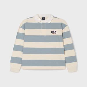 [AK수원점] [후아유] 공용 USA Lugby Collar T-Shirt WHLSG2291U