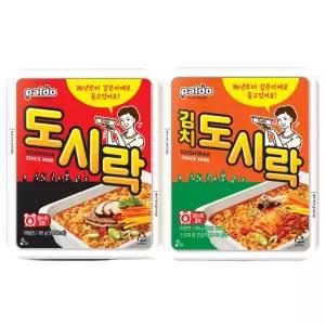 [팔도] 도시락 김치도시락 컵라면 86g 12개 2종