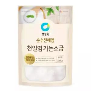 얌얌마켓 청정원 천일염 가는소금 500g 1kg 청정 신안 국내산 소금