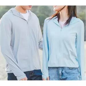나들이 여자용 여성 자외선차단 후드집업 M 스카이 여름집업 얇은 집업후드티