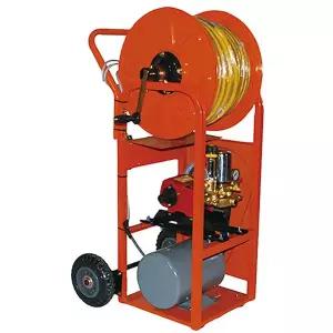 삼부기계 이륜밀차 모터 30A,단상1.5HP 호스8.5파이 x100M