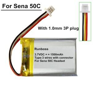 Sena 50C 블루투스 헤드셋 통신 시스템 및 4K 카메라 1500mAh JY103040T 배터리