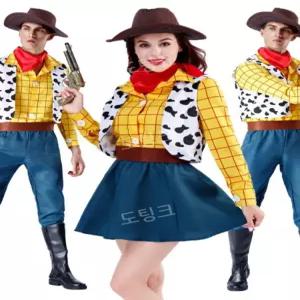 토이스토리 우디 코스프레 남여 의상 성인 할로윈 카우보이 졸업사진 크리스마스 코스튬
