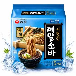 농심 메밀소바 127g 5개입