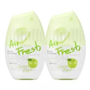 홈즈 에어후레쉬 크리스탈워터 실내용 방향제 그린애플 400ml X 2개