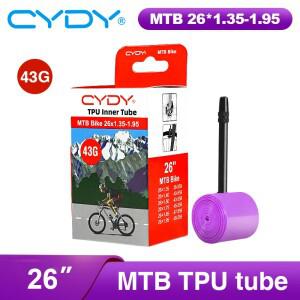 CYDY 자전거 카메라 TPU 내부 튜브 26/27.5x1.35 1.4 1.5 1.75 1.85 1.95 MTB 자전거 타이어 프렌치 밸브