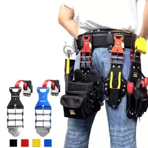 퀵 릴리스 툴 벨트 버클 다용도 부착물 목수용 파우치 조절 가능한 체인 클립 전기공 DIY