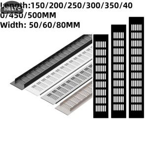 1개 가정용 공기 통풍구 벽 환기구 커버 옷장 부품 50/60/80mmx150-500mm 알루미늄 DIY 액세서리