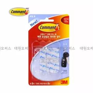 벽부착 코맨드클립 3M 3M투명벽후크 투명미니후크 미니