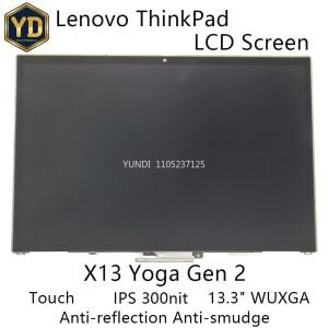 YD 13.3인치 WUXGA 신형 씽크패드 X13 요가 2세대 LCD 스크린 터치 안티 리플렉션 스머지 IPS 300니트 5M11
