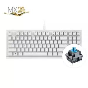체리 유선 저소음 키보드 텐키리스 TKL 게이밍 청축 화이트 MNS