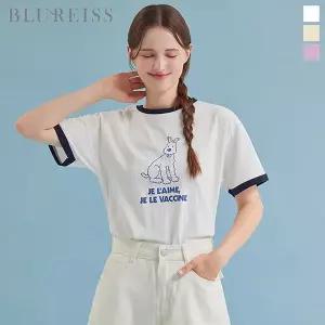 [블루레이스]퍼피 프린팅 링거 롱 티셔츠_BI6M1TS9780
