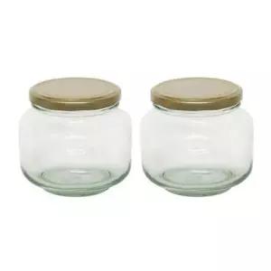 밀폐유리병 다용도 유리 저장용기 L형 밀폐 유리병 쨈병 100ml 2P