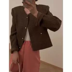 [하프클럽/휴드]이엘리 프렌치 메탈 버튼 자켓 5color