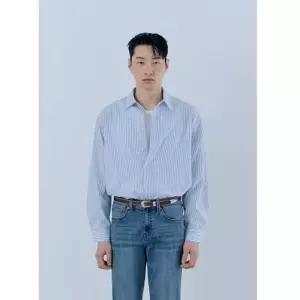 게스 GUESS 남녀공용 린넨 스트라이프 셔츠 MQ2W2291 475838