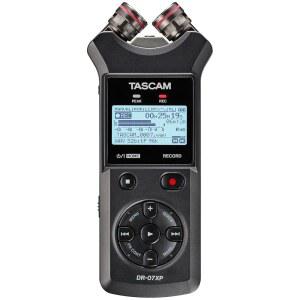 eAj TASCAM DR-07XP 32비트 플로트 휴대용 휴대용 필드 레코더 및 USB-C 오디오 인터페이스 u2014, 음악, 소리, 음성, 오디오의 디지털 스테레오 레코딩을 위한 조정 가능한 마이크 포함