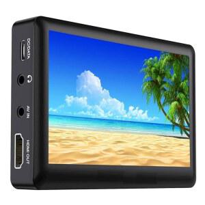 eAj 휴대용 디지털 비디오 오디오 레코더 플레이어(마이크로 SD USB 입력 + RCA A / V 입력 + HDMI 출력 포함)