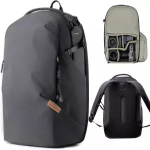 소니/캐논/후지필름용 PGYTECH OneGo Lite 22L 카메라 백팩 방수 DSLR/거울 없는 가방 드론 삼각대 마운트