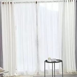 [하프클럽/알티피아]쉬폰 커튼 핀형 커튼 인테리어 화사한 자연광 속커튼 대형 얇은 가리개 창문